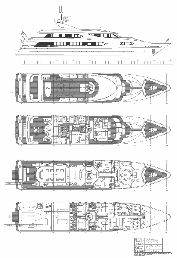 156 FOOT (47.5 M) MEGA YACHT CONCEPT DESIGNED BY DONALD STARKEY