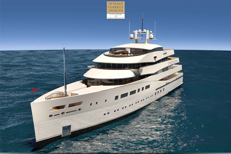 246 Foot custom yacht bow