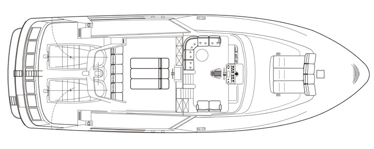 80 Foot Semi-custom yacht fly bridge