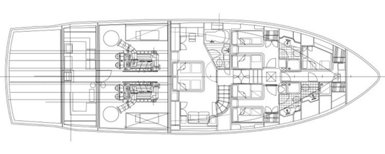 76 Foot Striker lower deck