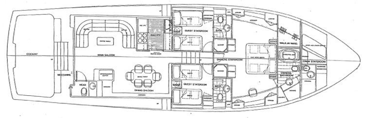 76 Foot Striker lower deck